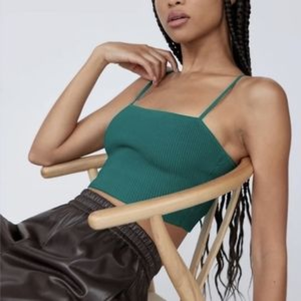 sculpt knit cami crop - Picture 1 of 4